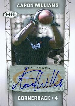 Autograph Warehouse 99810 Aaron Williams Autographed Football Card Texas 2011 Sage Hit Rookie No. A4