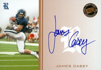 Autograph Warehouse 99837 James Casey Autographed Football Card Rice 2009 Press Pass Rookie No. Pps-Jc3