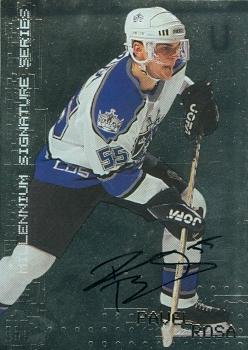 100703 Pavel Rosa Autographed Hockey Card Los Angeles Kings 1999 In The Game No. 125
