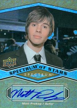 Picture of Autograph Warehouse 100833 Matt Prokop Autographed Trading Card Actor 2009 Spectrum Of Stars No. Pr