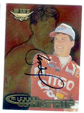 Picture of Autograph Warehouse 101081 Michael Waltrip Autographed Nascar Racing Card 1999 Wheels No. 17