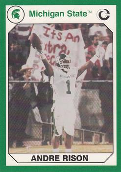 Picture of Autograph Warehouse 101161 Andre Rison Football Card Michigan State 1990 Collegiate Collection No. 12