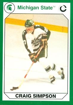 Picture of Autograph Warehouse 101162 Craig Simpson Hockey Card Michigan State 1990 Collegiate Collection No. 125