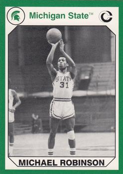 Picture of Autograph Warehouse 101184 Michael Robinson Basketball Card Michigan State 1990 Collegiate Collection No. 101