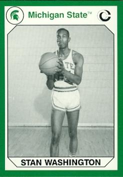 Picture of Autograph Warehouse 101185 Stan Washington Basketball Card Michigan State 1990 Collegiate Collection No. 113