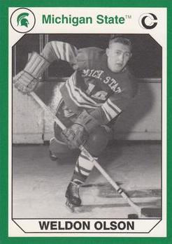 Picture of Autograph Warehouse 101186 Weldon Olson Hockey Card Michigan State 1990 Collegiate Collection No. 75