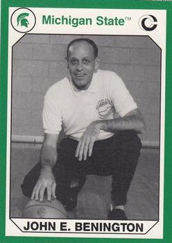 Picture of Autograph Warehouse 101189 John E. Benington Basketball Card Michigan State 1990 Collegiate Collection No. 151