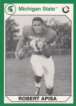 Picture of Autograph Warehouse 101197 Robert Apisa Football Card Michigan State 1990 Collegiate Collection No. 15