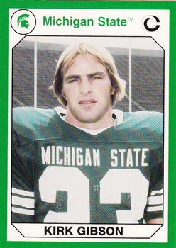 Picture of Autograph Warehouse 101204 Kirk Gibson Football Card Michigan State 1990 Collegiate Collection No. 76