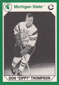 Picture of Autograph Warehouse 101211 Don Zippy Thompson Hockey Card Michigan State 1990 Collegiate Collection No. 52