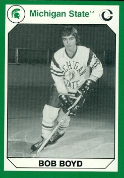 101225 Bob Boyd Hockey Card Michigan State 1990 Collegiate Collection No. 117 -  Autograph Warehouse