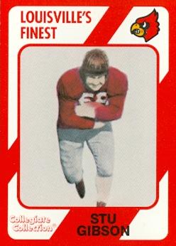 Picture of Autograph Warehouse 101642 Stu Gibson Football Card Louisville 1989 Collegiate Collection No. 164
