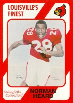 Picture of Autograph Warehouse 101661 Norman Heard Football Card Louisville 1989 Collegiate Collection No. 174