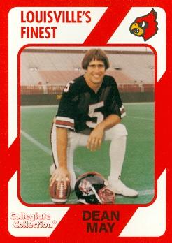 101892 Dean May Football Card Louisville 1989 Collegiate Collection No. 112 -  Autograph Warehouse