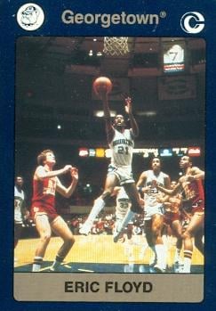 101907 Eric Floyd Basketball Card Georgetown 1991 Collegiate Collection No. 3
