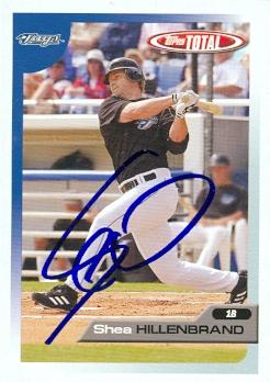 103120 Shea Hillenbrand Autographed Baseball Card Toronto Blue Jays 2005 Topps Total No. 472 -  Autograph Warehouse