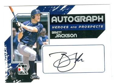 103360 Brett Jackson Autographed Trading Card Chicago Cubs Z67 2011 In The Game No. A-Bj