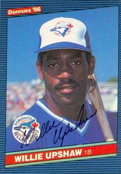 104387 Willie Upshaw Autographed Baseball Card Toronto Blue Jays 1986 Donruss No. 195 -  Autograph Warehouse