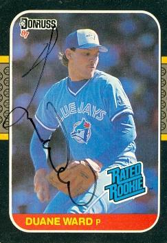 104516 Duane Ward Autographed Baseball Card Toronto Blue Jays 1987 Donruss Rated Rookie No. 45 -  Autograph Warehouse