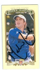 Picture of Autograph Warehouse 104641 Martin Laird Autographed Golf Trading Card Pga Champion Golf Pro 2012 Upper Deck Goodwin Champions No. 14 Mini
