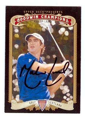 Picture of Autograph Warehouse 104642 Martin Laird Autographed Golf Trading Card Pga Champion Golf Pro 2012 Upper Deck Goodwin Champions No. 14