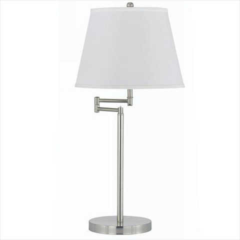 Picture of Cal Lighting BO-2077TB-BS 150 W 3 Way Andros Metal Table Lamp- Brushed Steel Finish