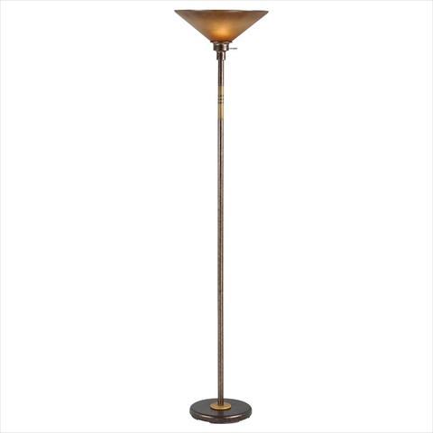 Picture of Cal Lighting BO-234TR-RU 150 W 3 Way Soho Metal Torchiere- Rust Finish