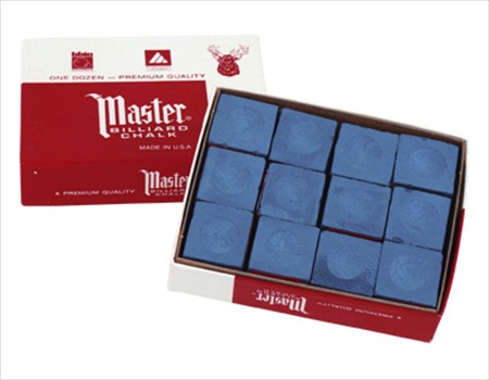Picture of Billiards Accessories CHM12 BLUE Master Chalk- Box of 12 Blue