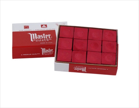 Picture of Billiards Accessories CHM12 RED Master Chalk- Box of 12 Red