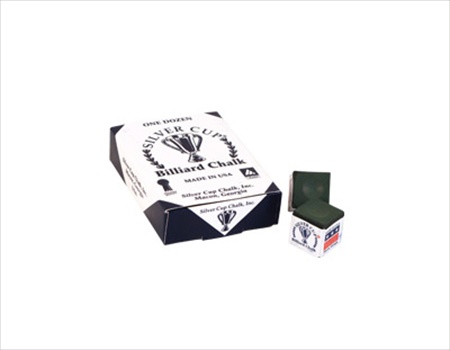 Picture of Billiards Accessories CHS12 SPRUCE Silver Cup Chalk - Box of 12 Spruce