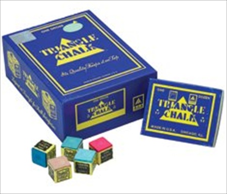 Picture of Billiards Accessories CHT12 BLUE Triangle Chalk- Box of 12 Blue