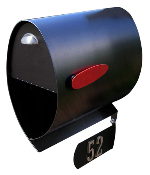 Picture of 603 Products SPIRA-M001BLK Spira Postbox Large Black Powder Coat