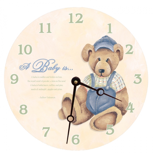 Lexington Studios 23074 - LR Baby Bear 18 in. Round Clock