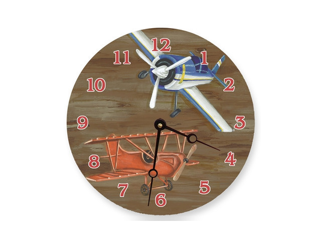Lexington Studios 23083R Airplanes Round Clock