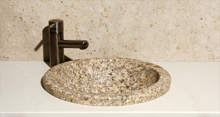 Picture of Allstone Vumr-Mgh Deck Mount Sink- Mojave Gold Honed