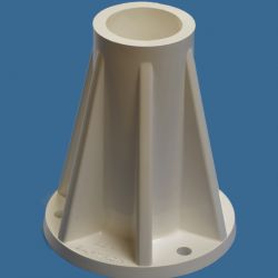 6 in. Surface Mount for Pool and Spa, Rails and Ladders Taupe