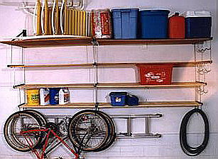 Heavy Duty Shelf Kit 4 Level with Side by Side Shelves