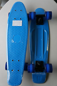 Three Whys RE-2206BUBKBU22 New Rekon Black - Red Banana Board Skate Cruiser Complete Mold Blue-Blue