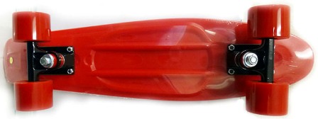 Three Whys RE-2206RDBKRD22 New Rekon Black - Red Banana Board Skate Cruiser Complete Mold Red - Red