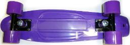 Three Whys RE-2206PUBKPU22 New Rekon Black - Red Banana Board Skate Cruiser Complete Mold Purple - Purple