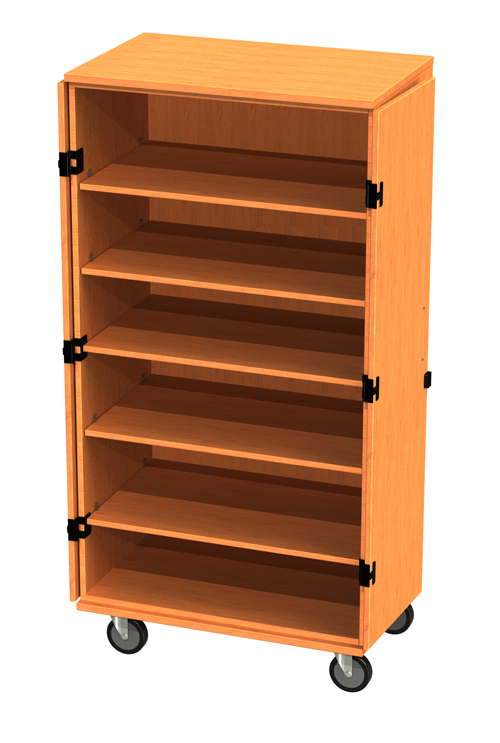 Picture of Storage Solutions Series SS5000-3660-FS 36 X 24 X 60 Transporter Storage Cabinet in Folkstone With 3 Adjustable - 1 Fixed Shelves- Casters