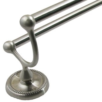 Riverside Satin Nickel 24 In. Double Towel Bar