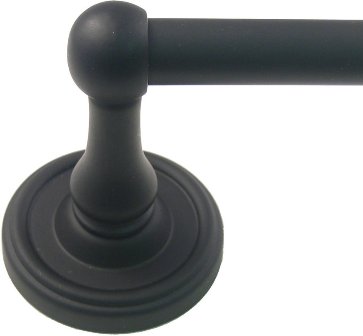 Midtowne Black 18 In. Towel Bar