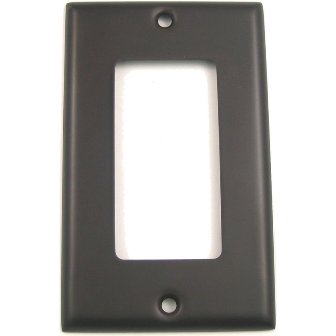 Oil Rubbed Bronze Single Rocker Switch Plate