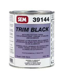 SEM Products 39144 Trim Black- Quart