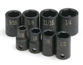 SK Hand Tool 34059 0.5 0 in. Drive 6 Pt, Standard Metric Impact Socket, 9 mm.