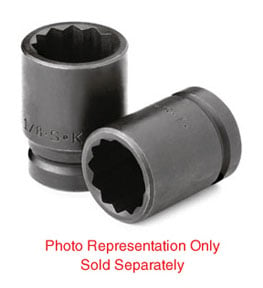 Picture of SK Hand Tool 35452 0.75 in. Drive 12 Point Standard Fractional Thin Wall Impact Sockets - 1 0.6 3 in.