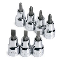 SK Hand Tool 44472 0.25 in. Drive 0.2 8 in. Slotted Screwdriver Bit Socket