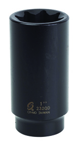 Sunex 1-1/8 In. 1/2 In. Drive Extra Long Deep Impact Socket - 236XD