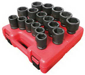 4684 0.75 In. Dr Hd Mtr Impact Socket 17 Pc
